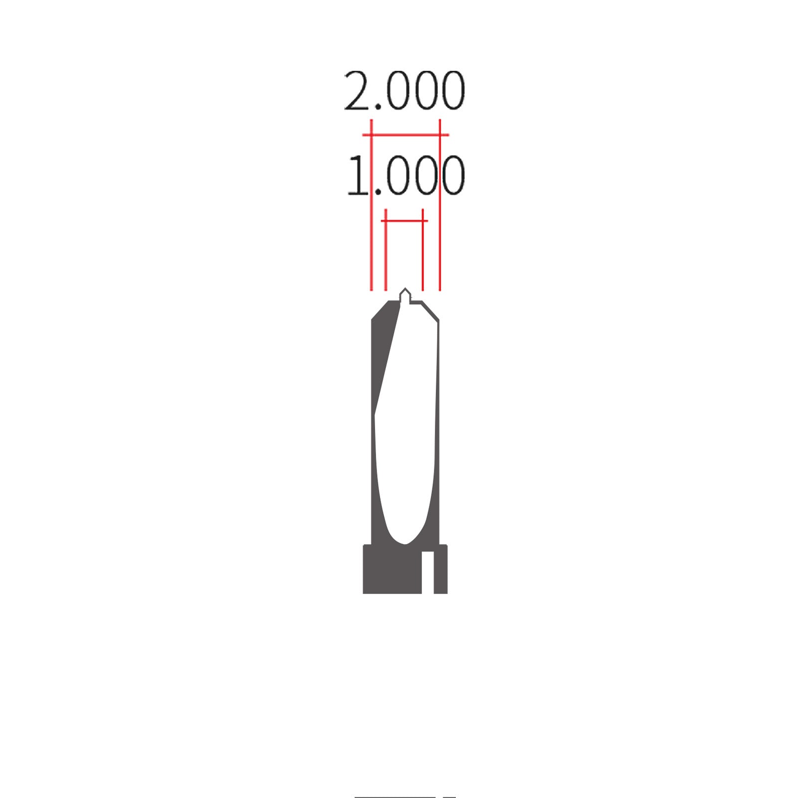 Model Chamfer Centering Flat-blade Drill Bits